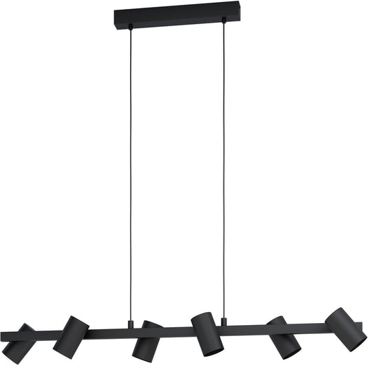 Eglo gatuela 1 hanglamp - e14 - 116 cm - zwart