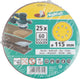 Wolfcraft - schuurpapier korrel 60 – 115mm – 25 stuks – voor schuurmachines – klittenbandbevestiging - 2270100