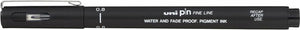 Uni-ball permanente markeerstift pin08-200(s) zwart 12 stuks