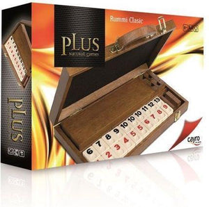 Cayro rummiclasic houten koffer - klassiek nummerspel met fiches van resistente kunsthars - donker gelakte houten koffer en atrils - 2-4 spelers - vanaf 8 jaar - collection