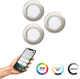 Eglo connect.z fueva 6-z smart inbouwspot - badkamer buiten - led - ø 8.8 cm - grijs - instelbaar rgb wit licht - dimbaar - zigbee