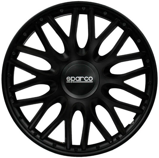 Sparco wieldoppen roma 16 inch zwart - 4 stuks
