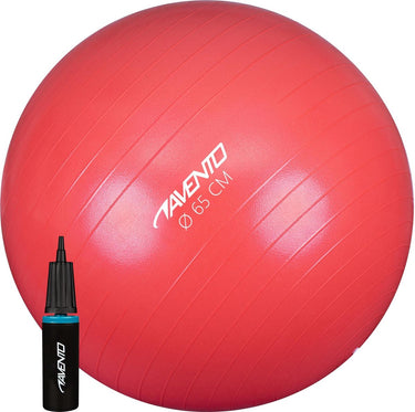 Avento fitnessbal -gymbal - met pomp - ø 65cm - roze