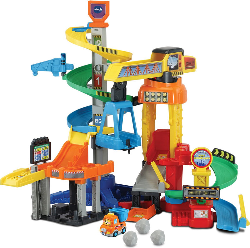 Afbeelding laden in galerijviewer, Vtech toet toet auto's mega bouwplaats speelset - met speelgoed auto - educatief en interactief baby speelgoed - cadeau - vanaf 1 tot 5 jaar
