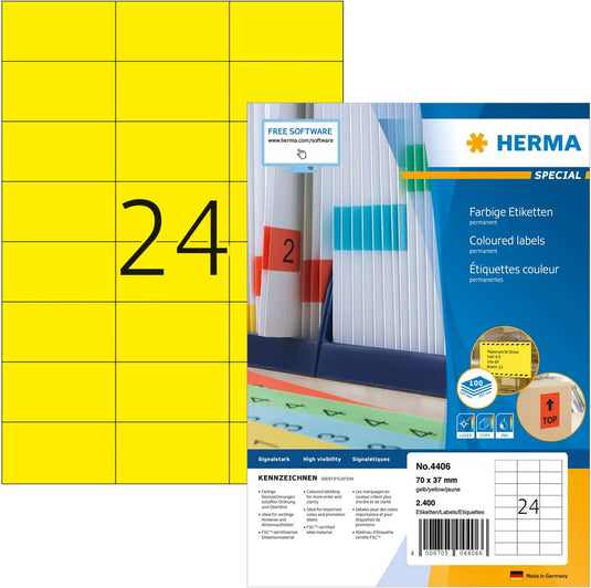 Etiketten herma
