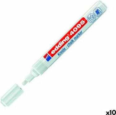 Edding krijtstift 4095 rond wit 2-3mm | 1 stuk | 10 stuks
