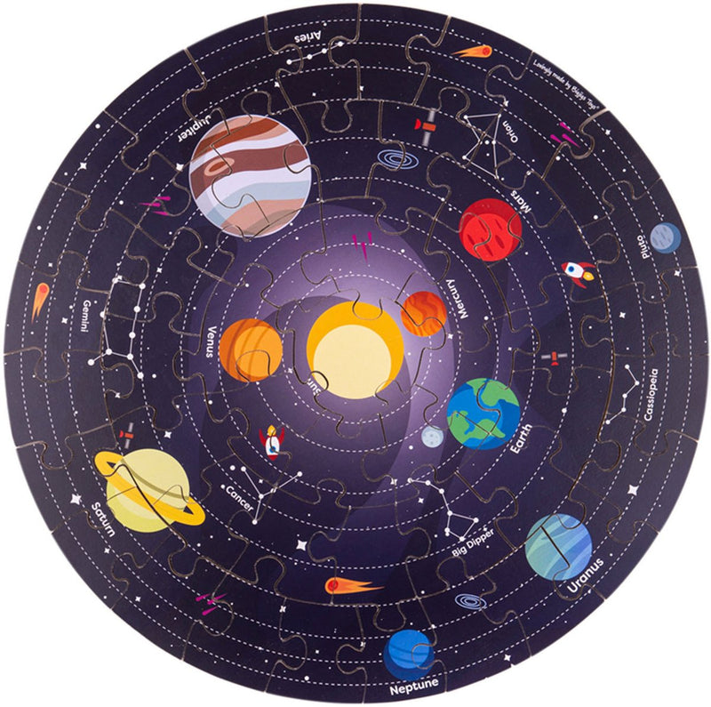 Afbeelding laden in galerijviewer, Bigjigs vloerpuzzel zonnestelsel rond, 39cm
