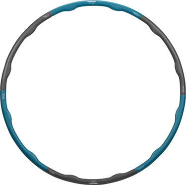 Avento fitness hoelahoop - 1.5 kg - blauw grijs - diameter 100 cm
