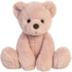 Aurora teddybeer knuffel - eco nation - roze - pluche - 28 cm - bosdieren thema