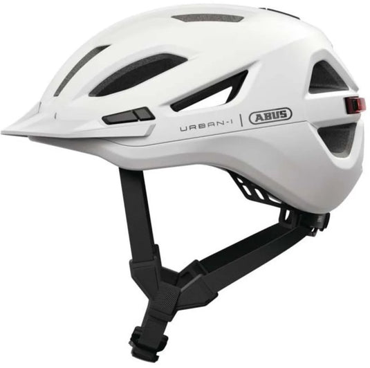 Abus fietshelm urban-i 4.0 ace polar white l - 57-61 cm - wit - geschikt voor gebruik op elektrische fietsen - stadsfietsen - 300 g l
