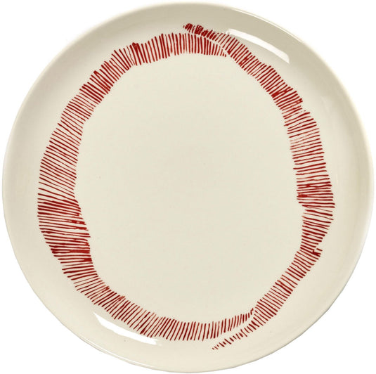 Serax - ottolenghi feast - bord m - wit rood - 22 ø - 2 stuks