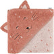 Trixie badcape - mrs. cat - 75x75cm - 100% biologisch katoen - hooded towel - handig formaat