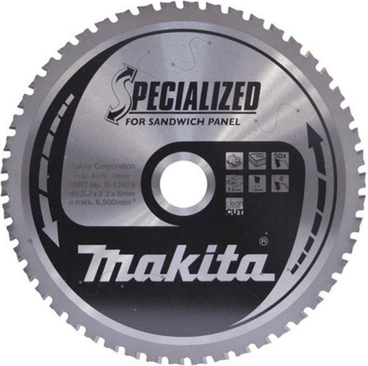 Makita b-17681 cirkelzaagblad - sandwichpaneel - specialized - 270x30x2,4mm | 60t