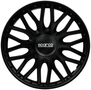 Sparco wieldoppen roma 16 inch zwart - 4 stuks