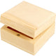 Creativ company cc houten sieradendoos 6x6x3,5 cm