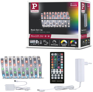 Paulmann led-paneel abia hoekig 300x300 mm 22w 2200lm 2700k zwart
