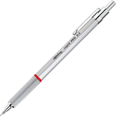 Rotring rapid pro-balpen | medium punt | blauwe inkt | chroom