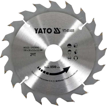 Yato cirkelzaagblad ø185 mm - 18 t - binnendiameter 20 mm