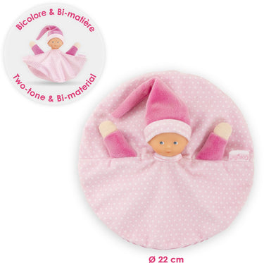 Corolle tidoudou - roze knuffeldoek, 17cm