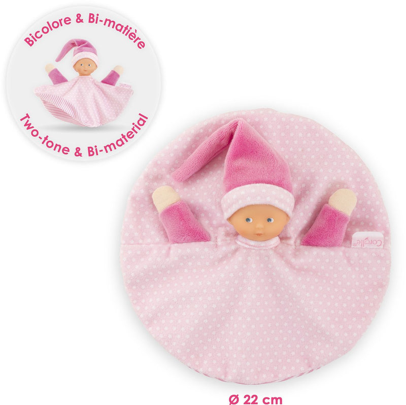 Afbeelding laden in galerijviewer, Corolle tidoudou - roze knuffeldoek, 17cm
