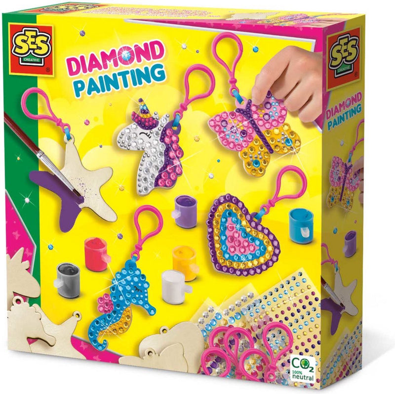 Afbeelding laden in galerijviewer, Ses diamond painting - houten sleutelhangers
