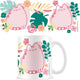 Pusheen tropical 11oz 315ml white mug