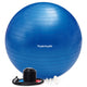 Tunturi anti burst fitness bal met pomp - yoga bal 55 cm - pilates bal - zwangerschapsbal – 220 kg gebruikersgewicht - incl trainingsapp – blauw