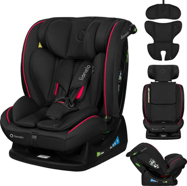 Lionelo aart i-size autostoel – voor kinderen 40-150 cm – 4in1 groep 0-1-2-3 – i-size r129 – voor- en achterwaarts (rwf tot 105 cm) – montage met autogordel – memory foam hoofdsteun – 13-standen – comfortinzet – wasbare hoes