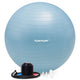 Tunturi anti burst fitness bal met pomp - yoga bal 65 cm - pilates bal - zwangerschapsbal – 220 kg gebruikersgewicht - incl trainingsapp – lichtblauw