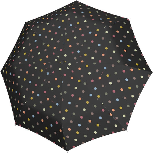 Reisenthel umbrella pocket duomatic opvouwbare paraplu - ø 97 cm - dots zwart