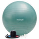 Tunturi anti burst fitness bal met pomp - yoga bal 55 cm - pilates bal - zwangerschapsbal – 220 kg gebruikersgewicht - incl trainingsapp – petrol
