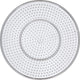 Creativ company grondplaat rond groot transparant 15 cm