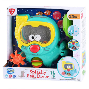 Playgo badspeelgoed spattende zeehond met duikbril