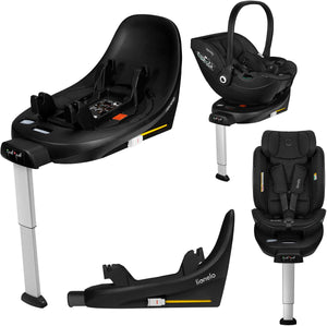 Lionelo moxie i-size base – isofix autostoel basis met 360 ° draaibaar – massieve antirebound-zone – indicator correcte installatie – kliksysteem – antirotatieframe – inklapbare steunpoot – compact formaat – compatibel met moxie moxie next