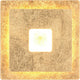 Trio leano - wandlamp - goud - incl. 1x smd 6 w -