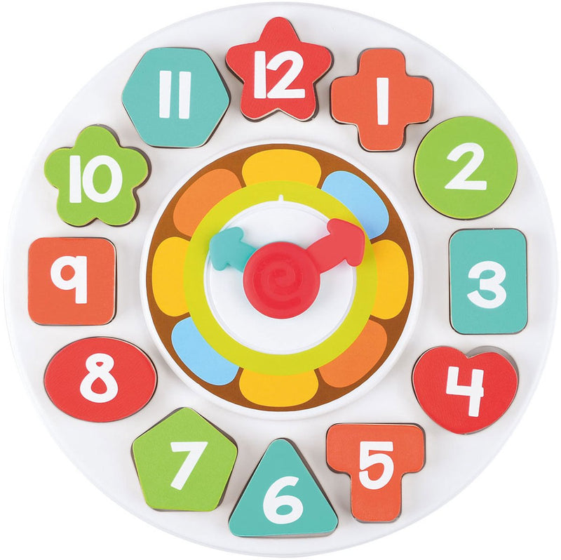 Afbeelding laden in galerijviewer, Playgo houten sorteer vormen - en leerklok - 13dlg.
