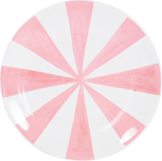Blond amsterdam bord - stripes - ø 18 cm