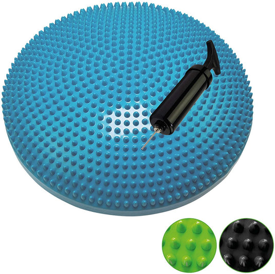 Tunturi air stepper pad - balanskussen - wiebelkussen - ergonomisch zitkussen - kleur: blauw - 33 cm - incl. gratis fitness app