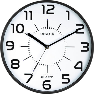 Unilux pop klok - zwart - ø 28 - rond - stil
