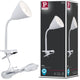 Paulmann klemlamp vitis flexarm snoerschakelaar wit 230v e14