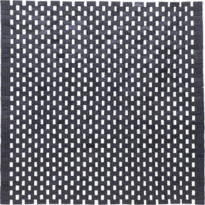 Sealskin woodblock - badmat 60x60 cm - 100% gerecycled hout - teak zwart