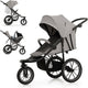 Kinderkraft helsi 2 all-terrain wandelwagen – tot 27 kg – 3 grote opblaasbare wielen – vering travel system compatibel – grijs
