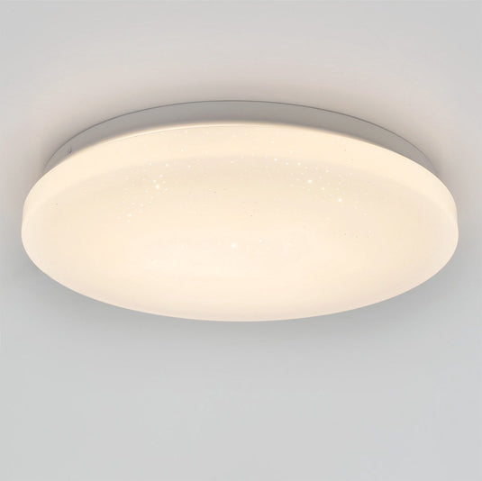 Eglo pogliola-e plafondlamp - wandlamp - led - ø 26 cm - wit - sterren - glinsterend