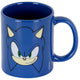 Karactermania - sonic the hedgehog - sega gezicht - mok in geschenkverpakking - mokken - koffietassen - blauw