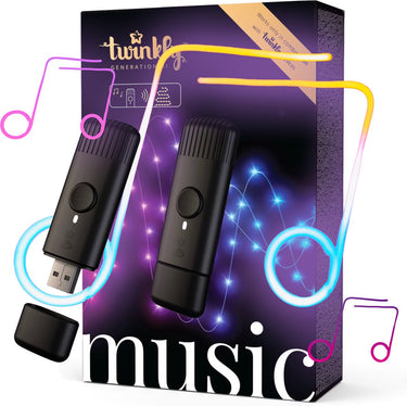 Twinkly music – bluetooth en wi-fi usb-geluidssensor voor smart led-lampjes om te synchroniseren met muziek