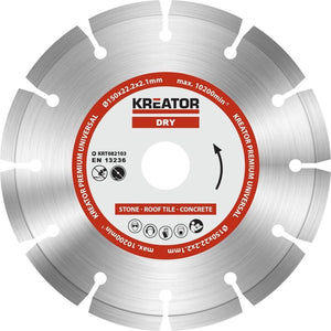 Kreator krt082103 diamanten doorslijpschijf – ø150mm