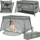 Lionelo mila – 2 in 1 reisbedje campingbed – lichtgewicht – 2 hoogteposities – 4 cm t25 matras – 360° mesh ventilatie – snel compact opvouwbaar – zij-ingang met rits – inclusief draagtas – afneembare wasbare hoes