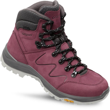 Grisport boston mid wandelschoenen dames - burgundy - maat 38