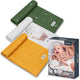 Lionelo bamboo set - 100% bamboe katoen luiers - set van 3 stuks - 70 x 70 cm - hypoallergeen - antibacterieel - thermoregulerend - ademend zacht - veelkleurig - wasbaar - vanaf geboorte