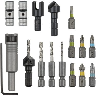 Wolfcraft - flipbit set - alles in 1 - 17 delig - 3086000